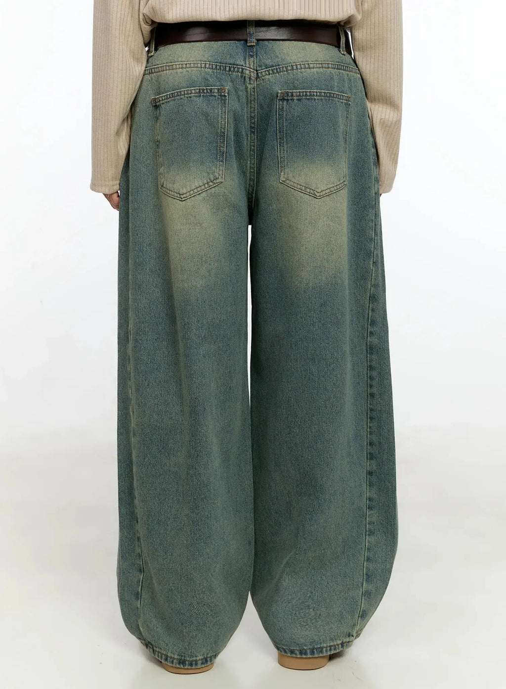 Men's Vintage Wash Side Point Jeans IN525