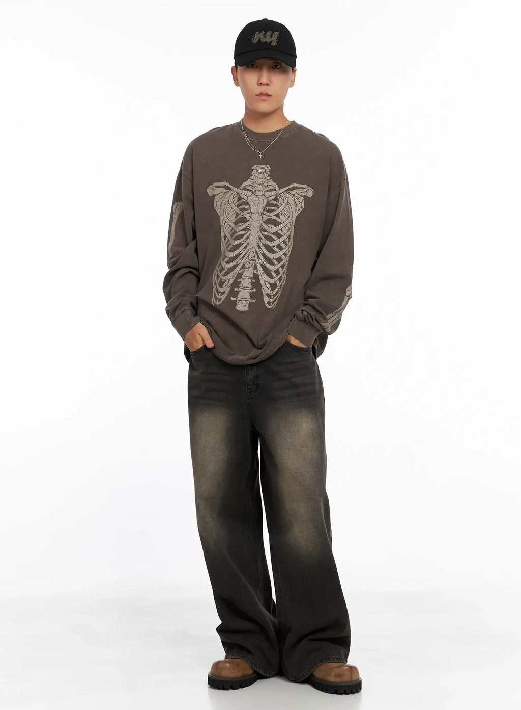 Men's Deep Washed Jeans IS502