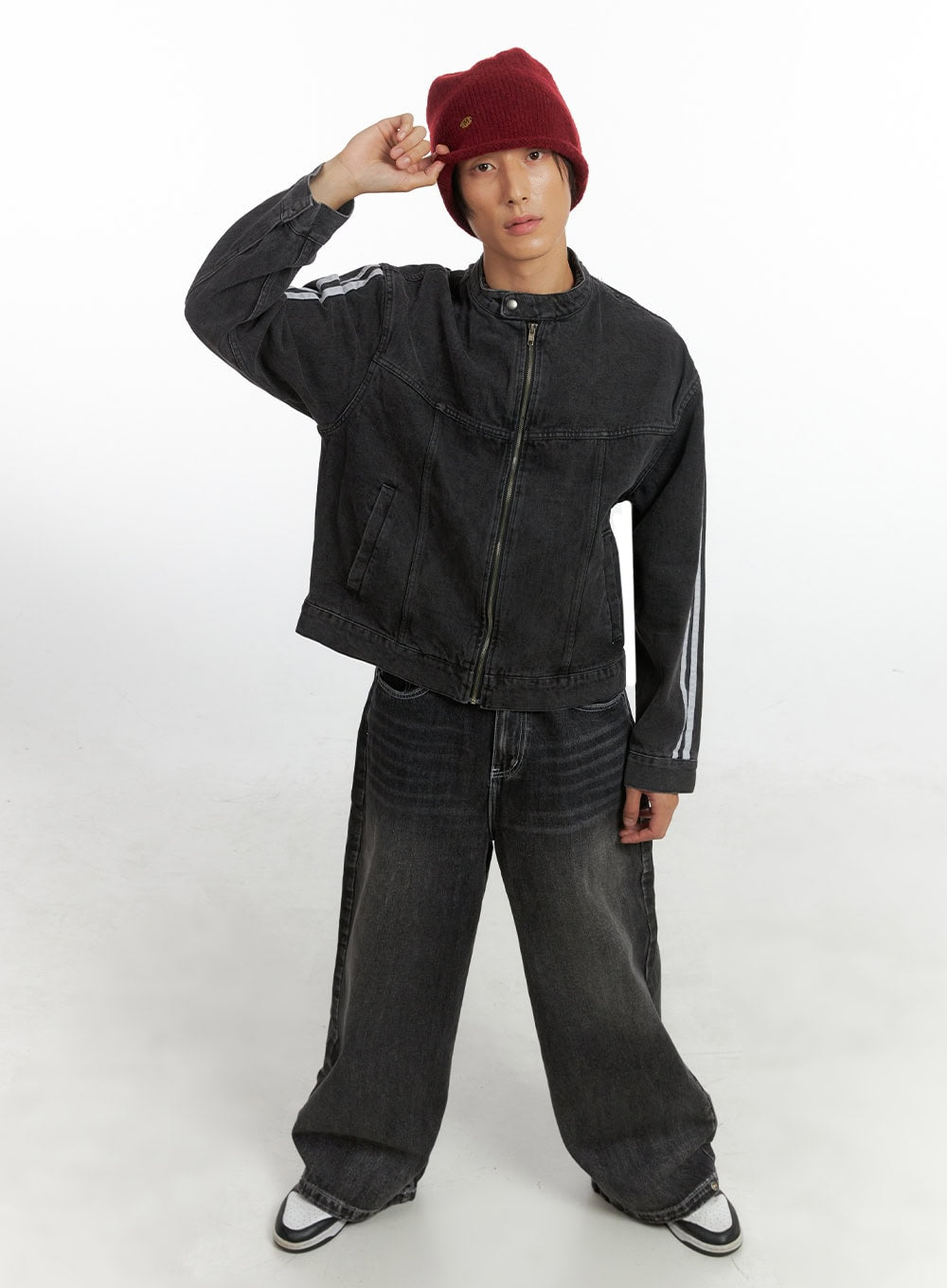 Men's Wide Leg Fit Denim Jeans IO417