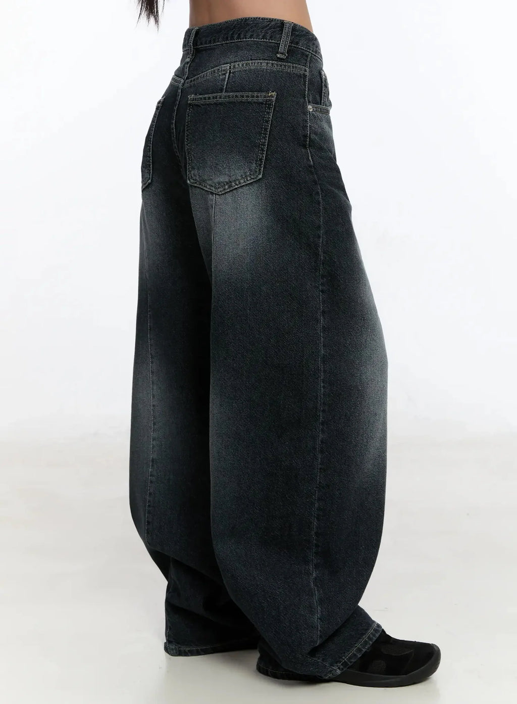 Naeu Dark Washed Wide Jeans IM509