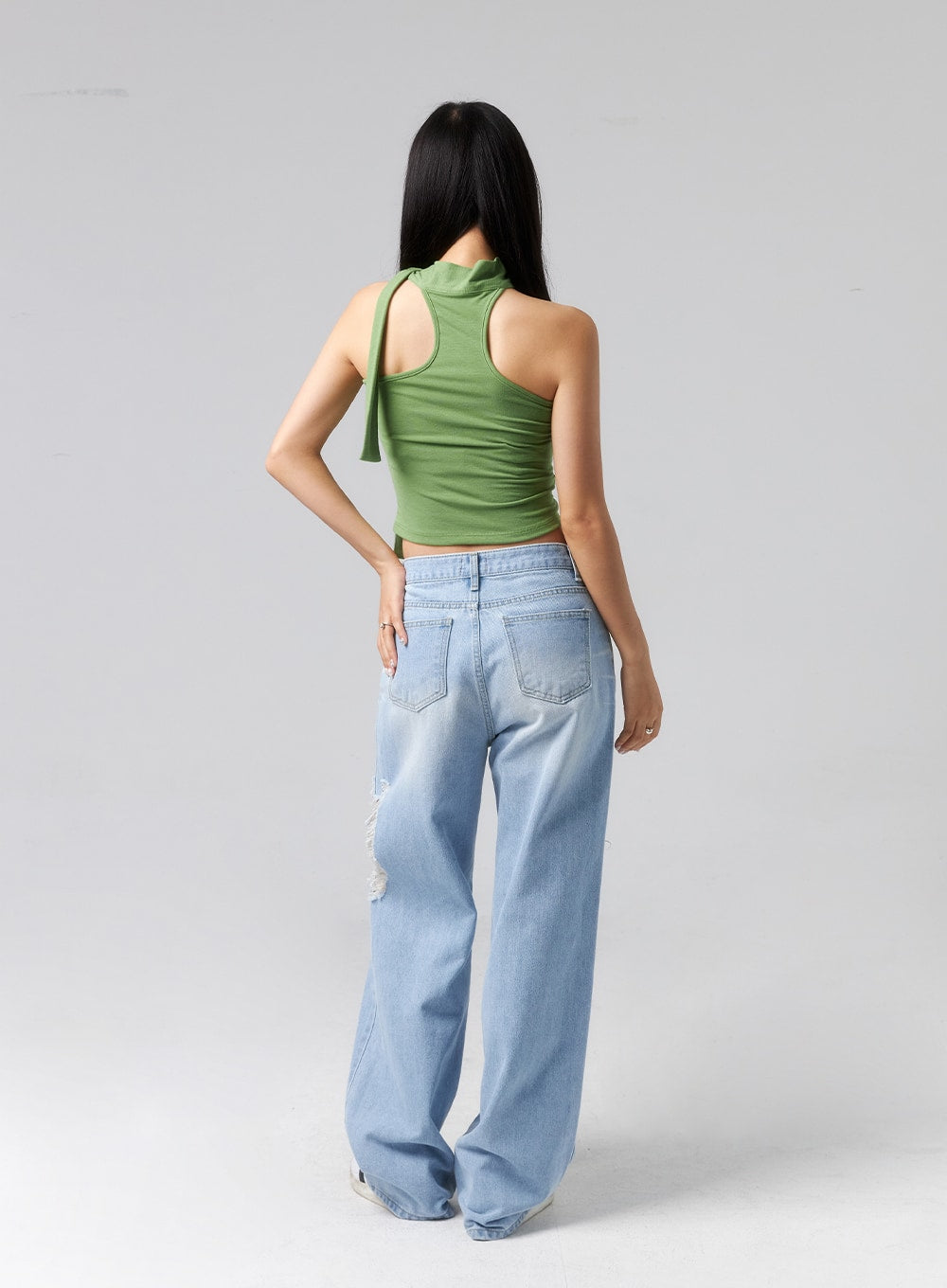 Ripped Side Jeans CL320
