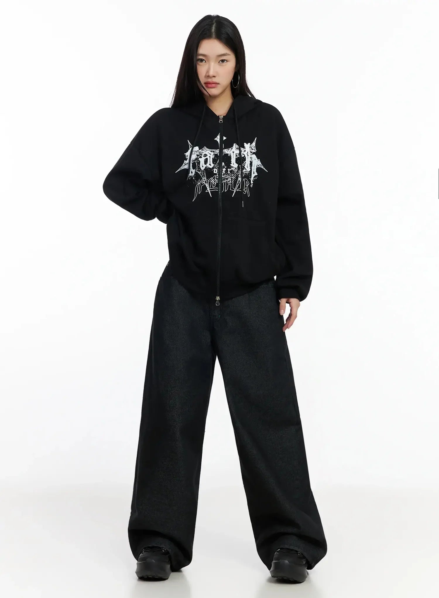 Ayah Casual Wide Leg Jeans IM530