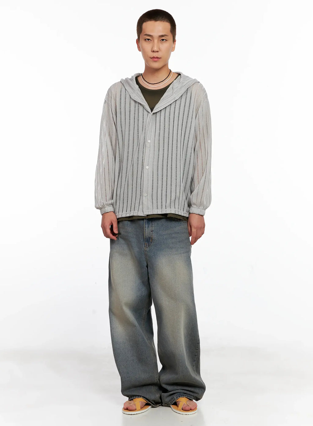 Men's Washed Vintage Denim Jeans IG511