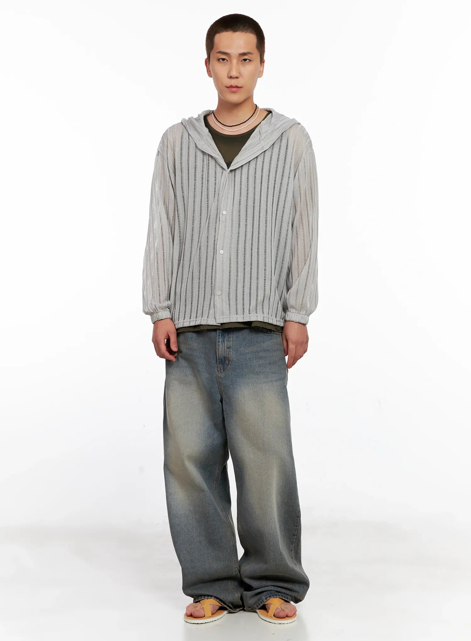 Men's Washed Vintage Denim Jeans IG511