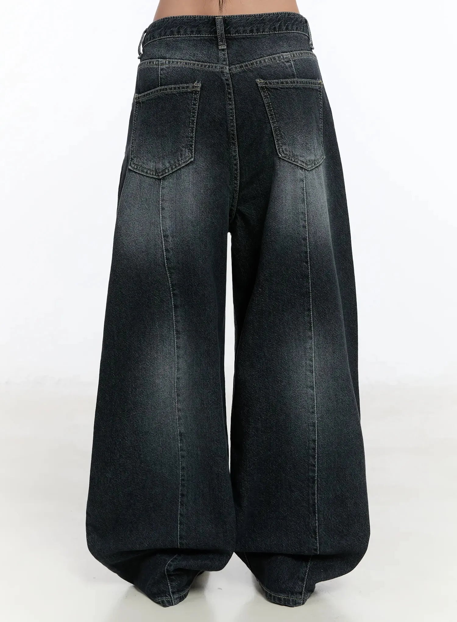 Naeu Dark Washed Wide Jeans IM509