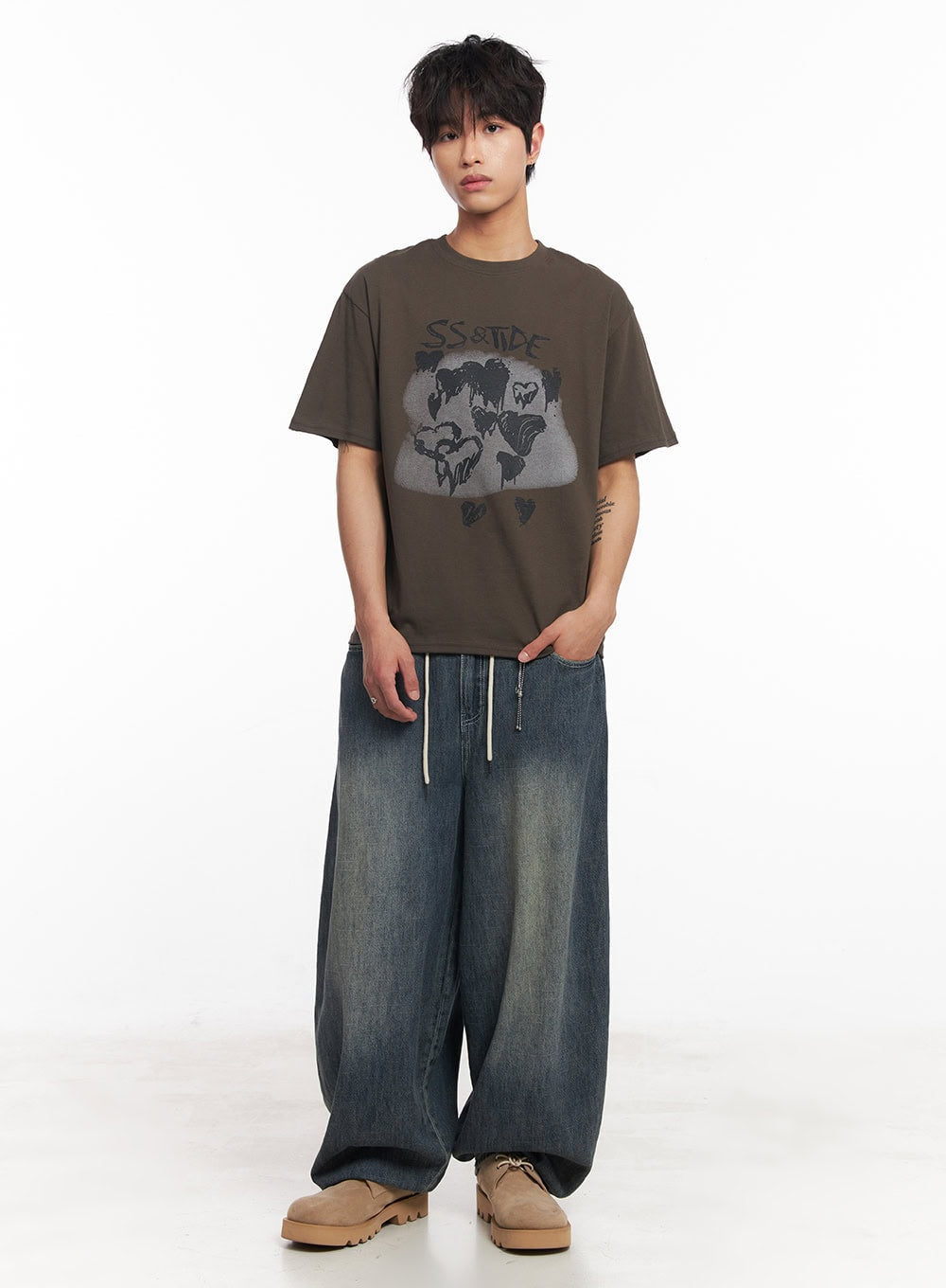 Men's Summer Drawstring Jeans IY508