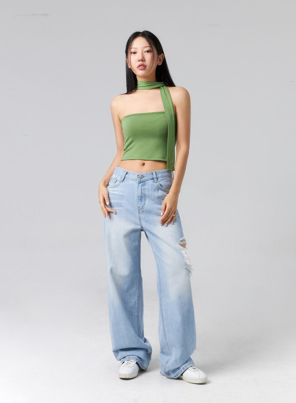 Ripped Side Jeans CL320
