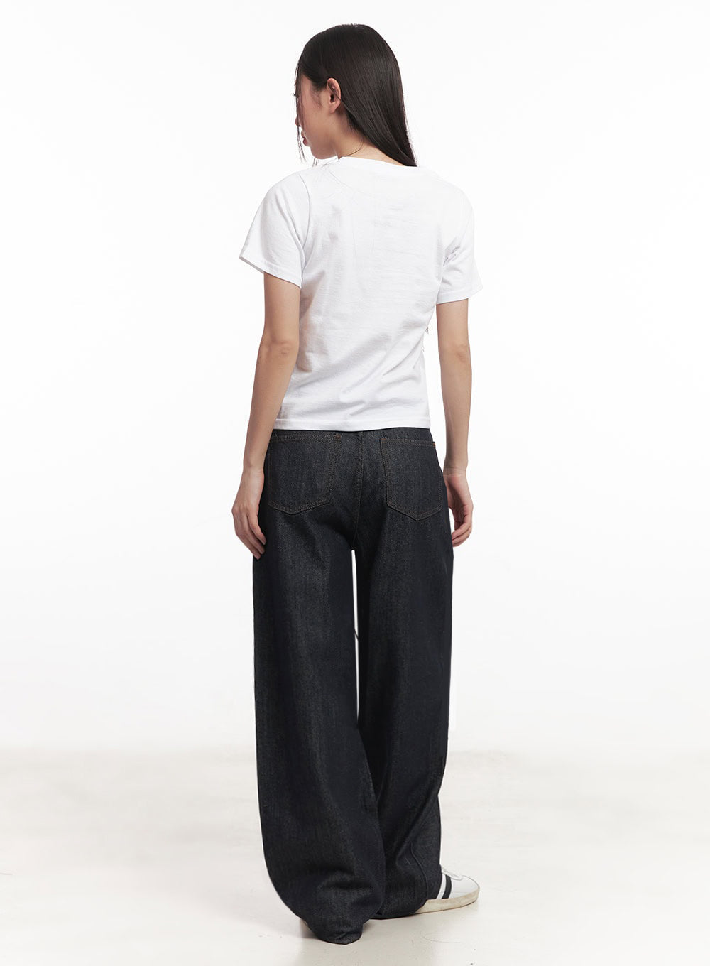 Kirsten String Wide-Leg Summer Denim Jeans IM528