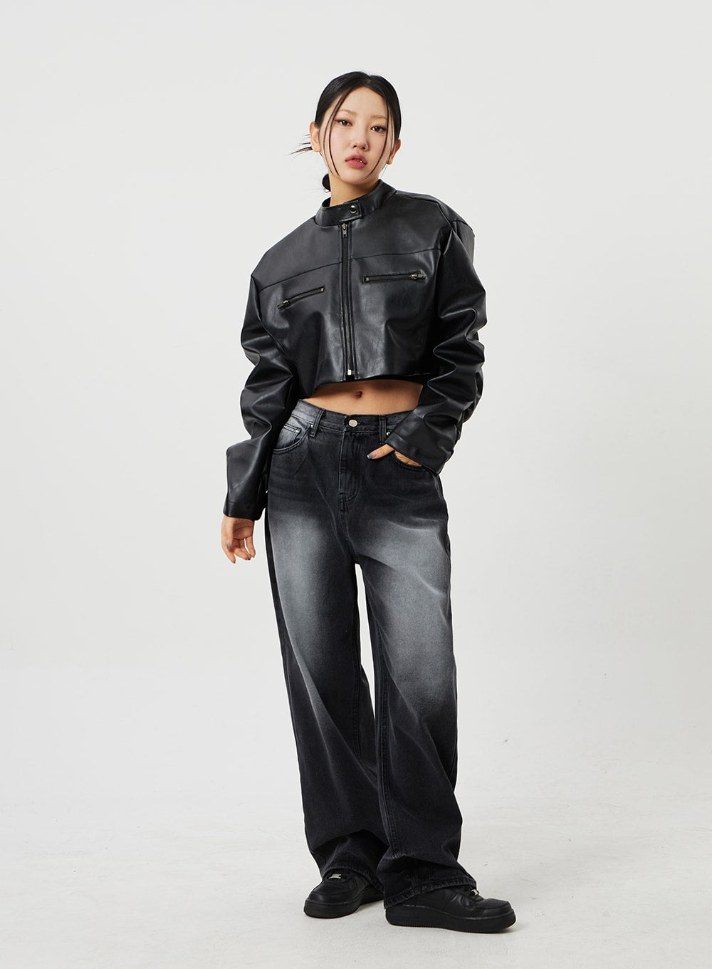 Mid-Rise Baggy Jeans CF328