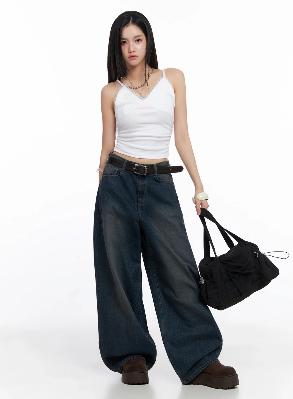 Adelyn Washed Baggy Jeans IS525