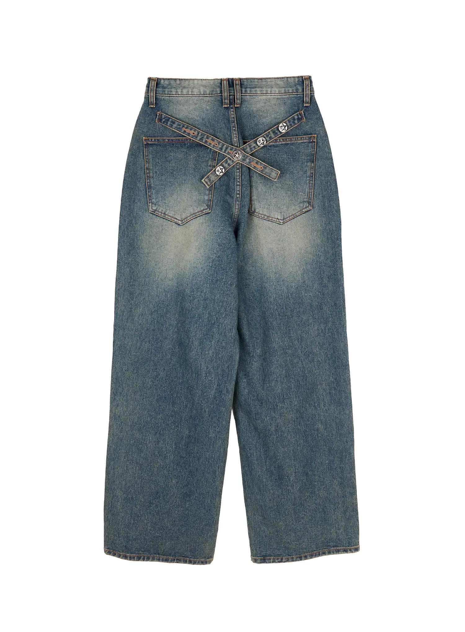 Brit Relaxed Fit Wide Leg Jeans CY512