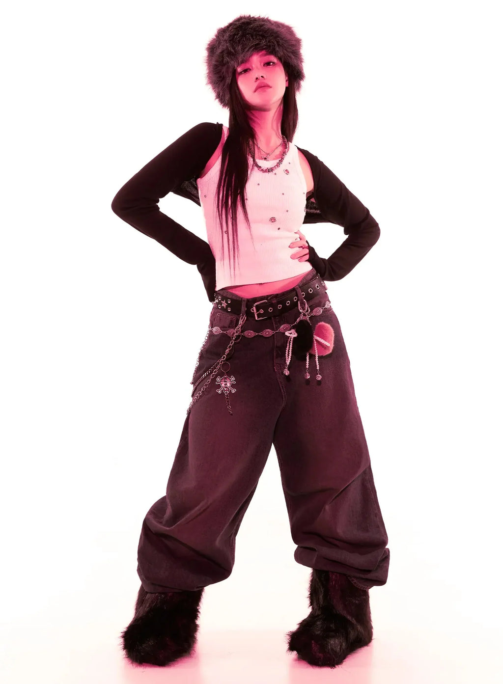 Elora Washed Baggy Jeans IS525