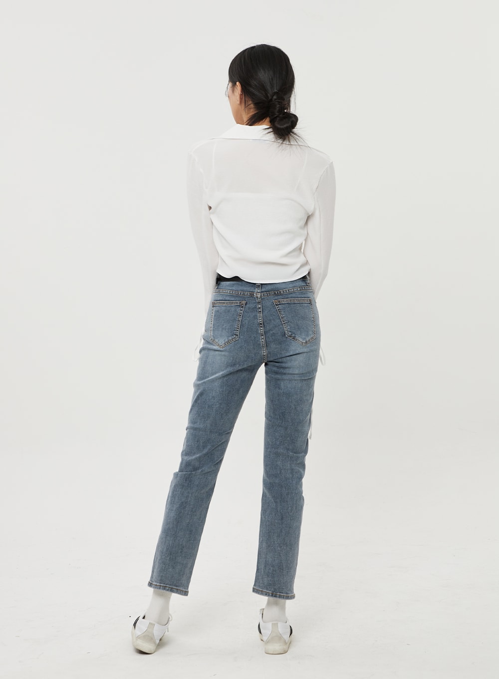 Straight Leg Ankle Jeans BF316