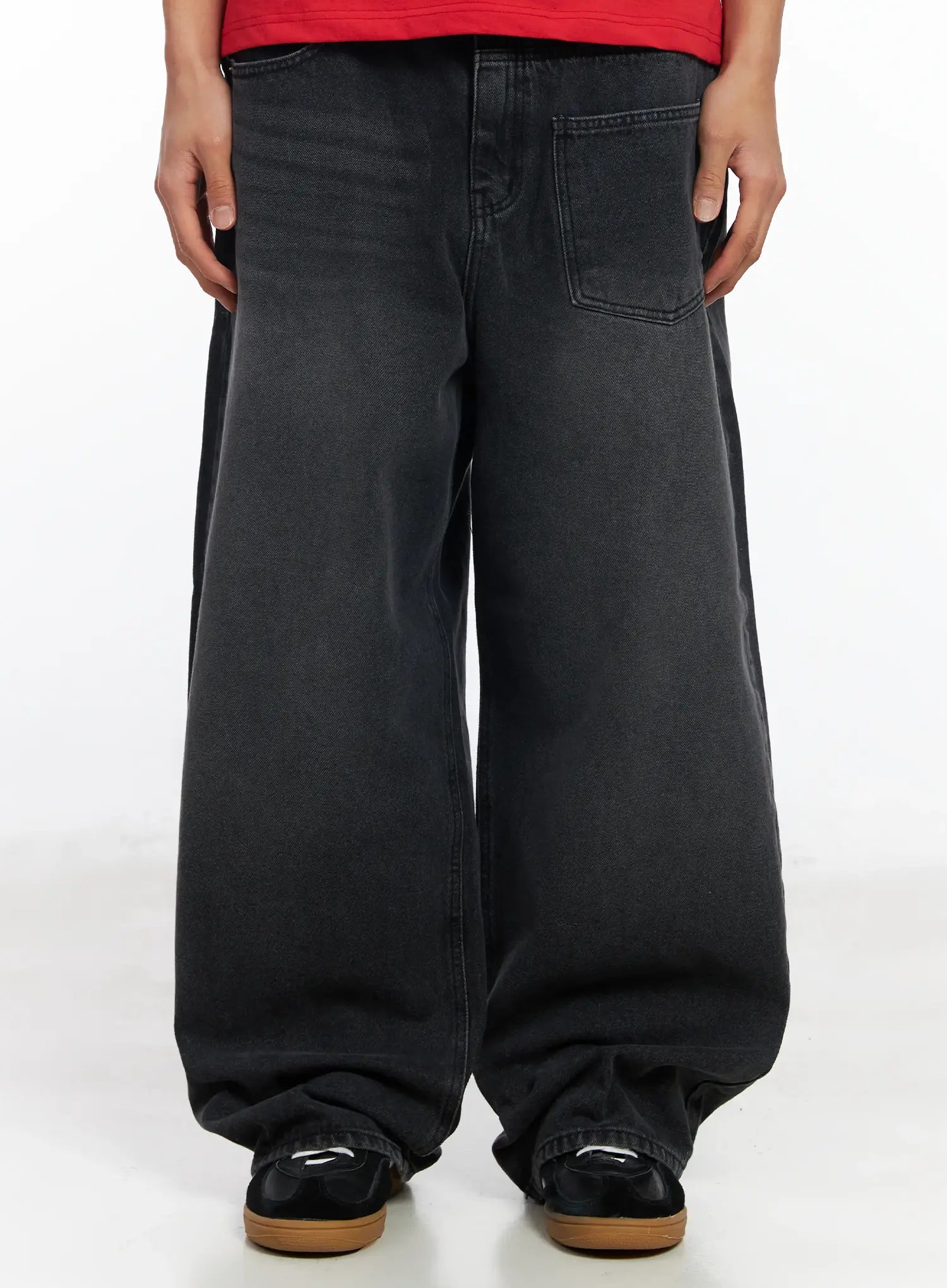 Men's Baggy Wide Leg Jeans IF506