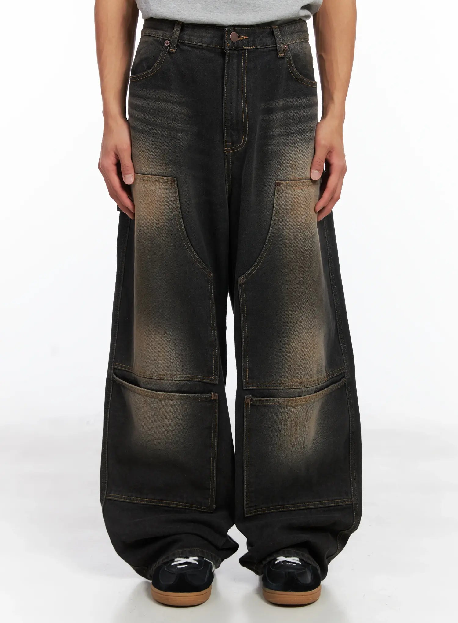 Men's Wide Utility Pocket Jeans ID511