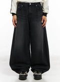 Men's Pintuck Wide Leg Jeans ID511