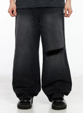 Men's Distressed Baggy Jeans IA501
