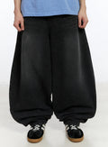 Men's Wide Leg Balloon Jeans IA507