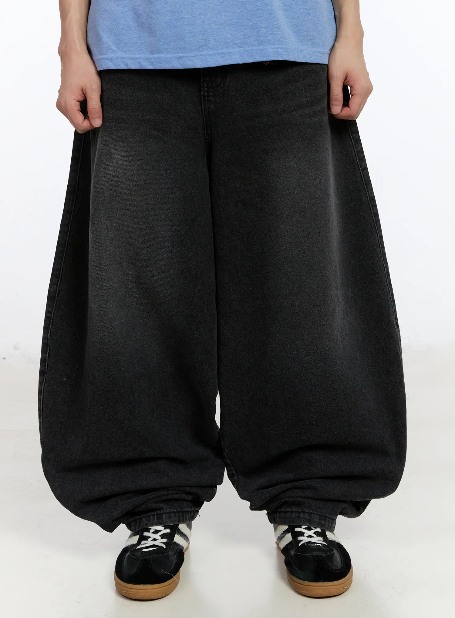 Men's Wide Leg Balloon Jeans IA507