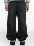 Men's Casual Wide Leg Jeans IF503