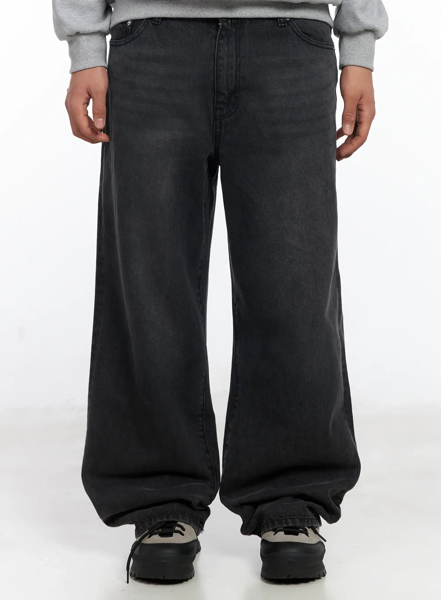 Men's Casual Wide Leg Jeans IF503
