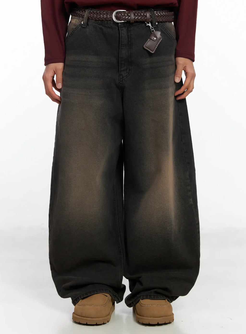 Men's Dark Wash Vintage Jeans IF506