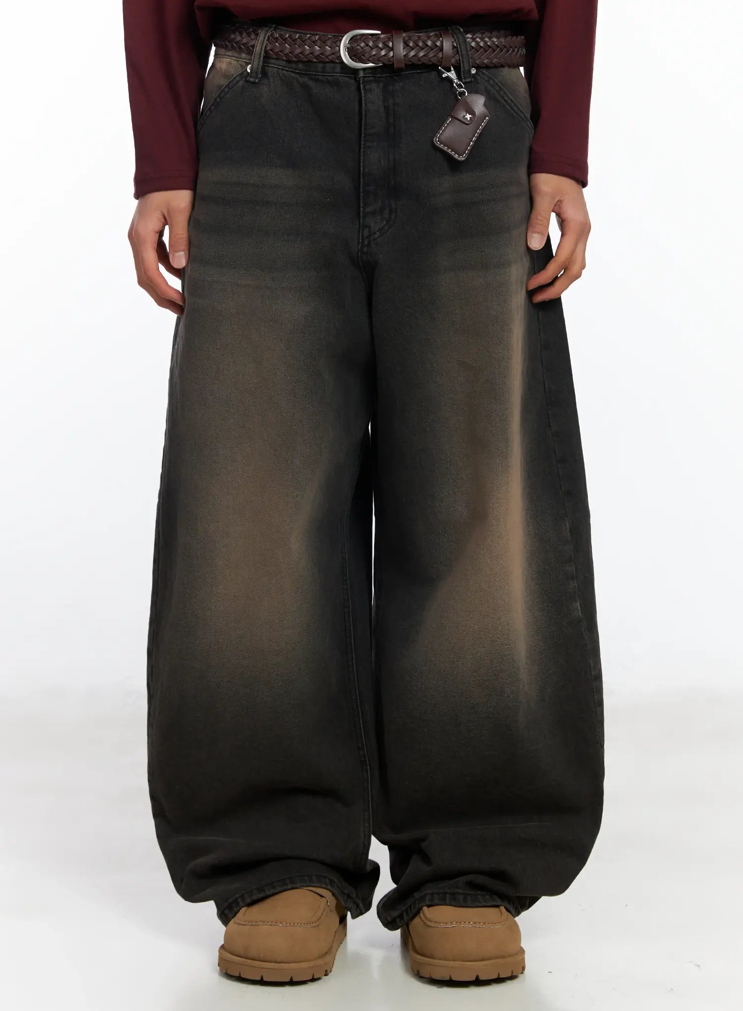 Men's Dark Wash Vintage Jeans IF506