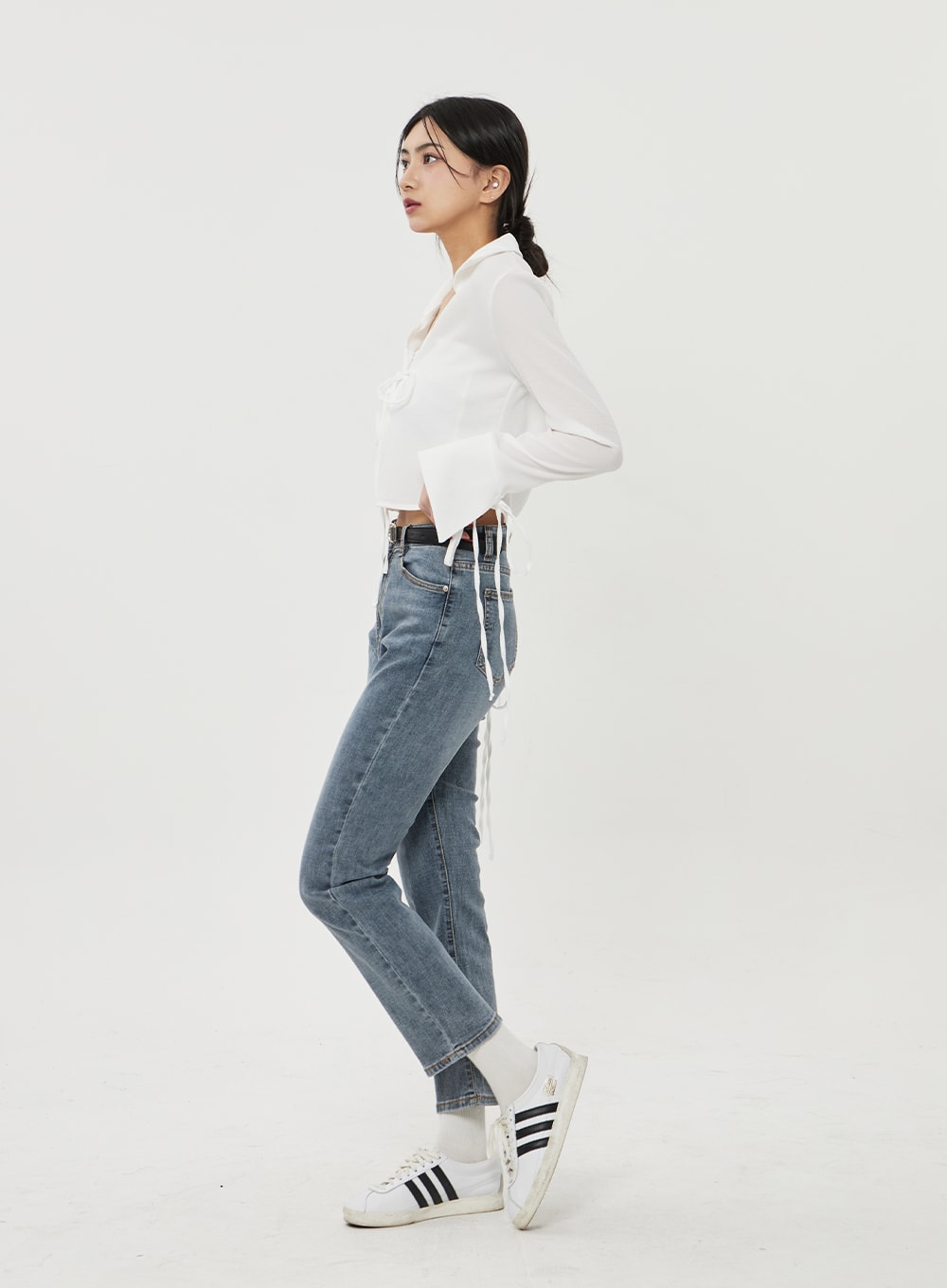 Straight Leg Ankle Jeans BF316