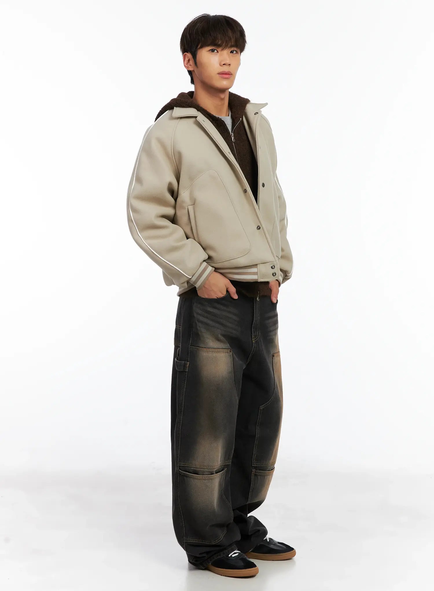 Men's Wide Utility Pocket Jeans ID511