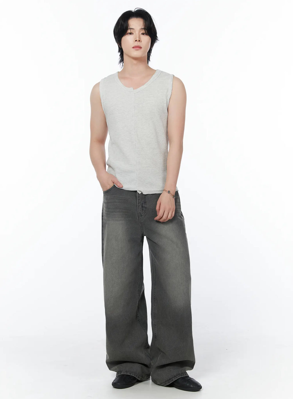 Men's Vintage Wide Leg Jeans IY522