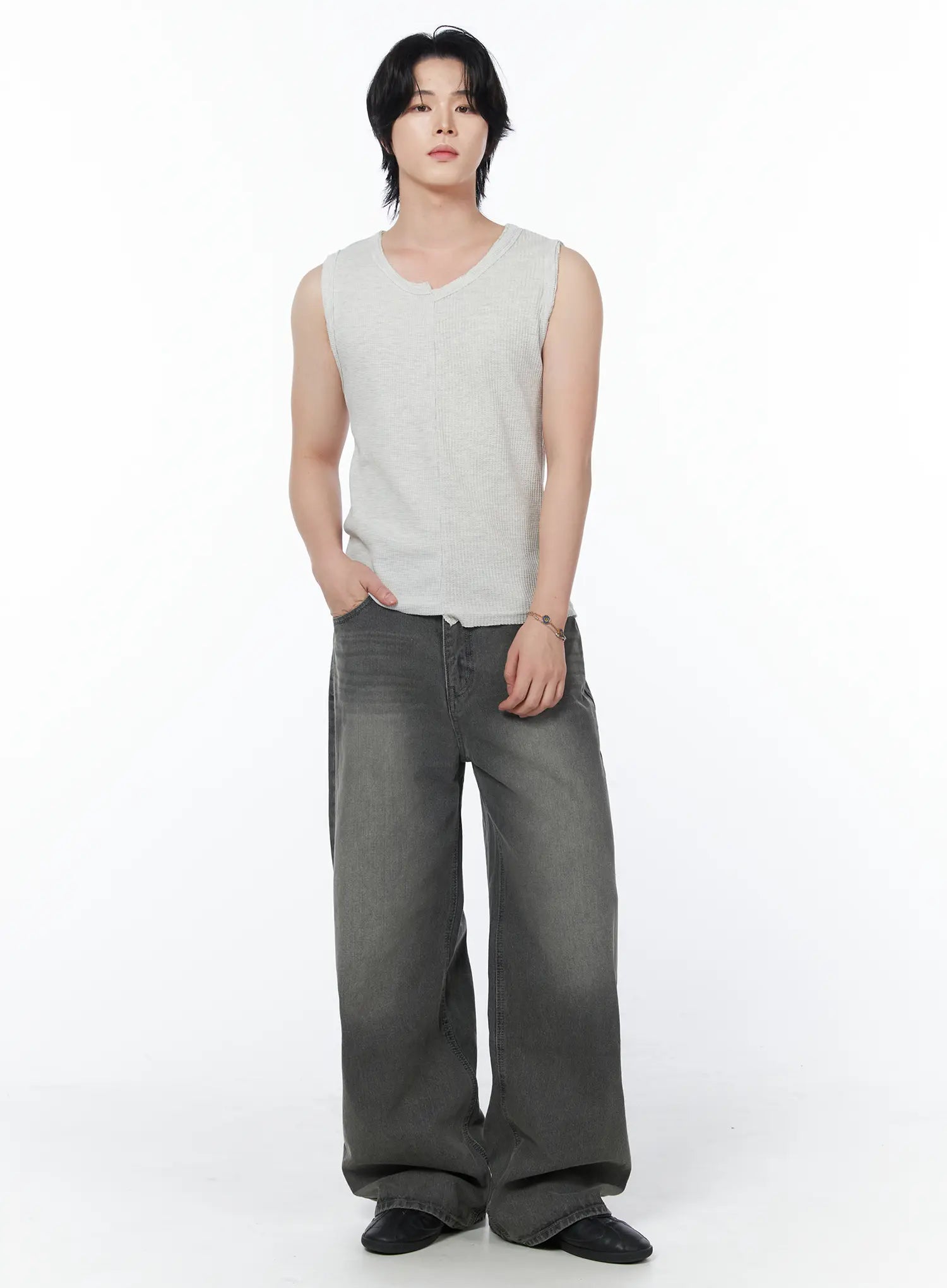 Men's Vintage Wide Leg Jeans IY522
