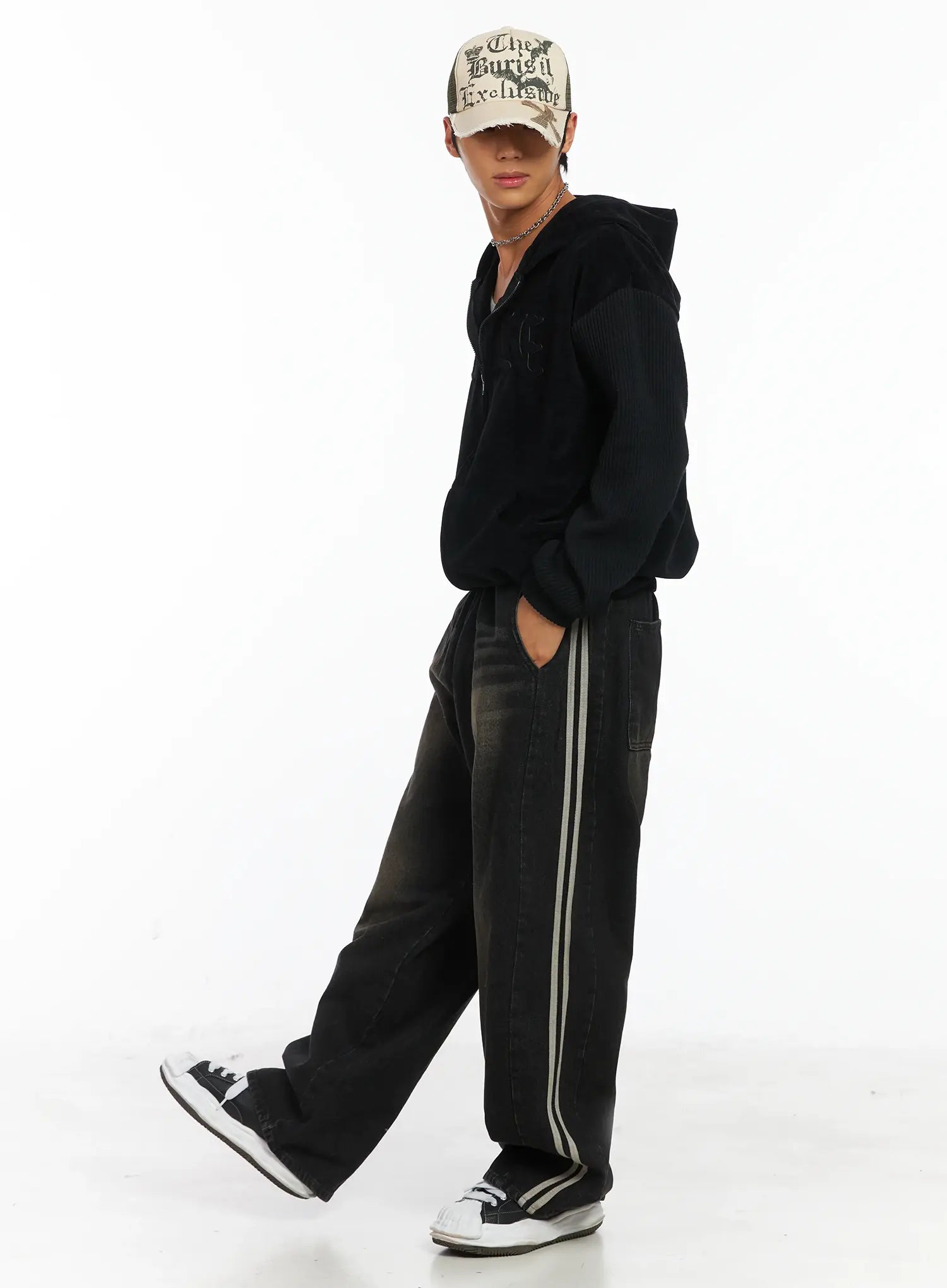 Men's Track Wide Leg Jeans IJ514