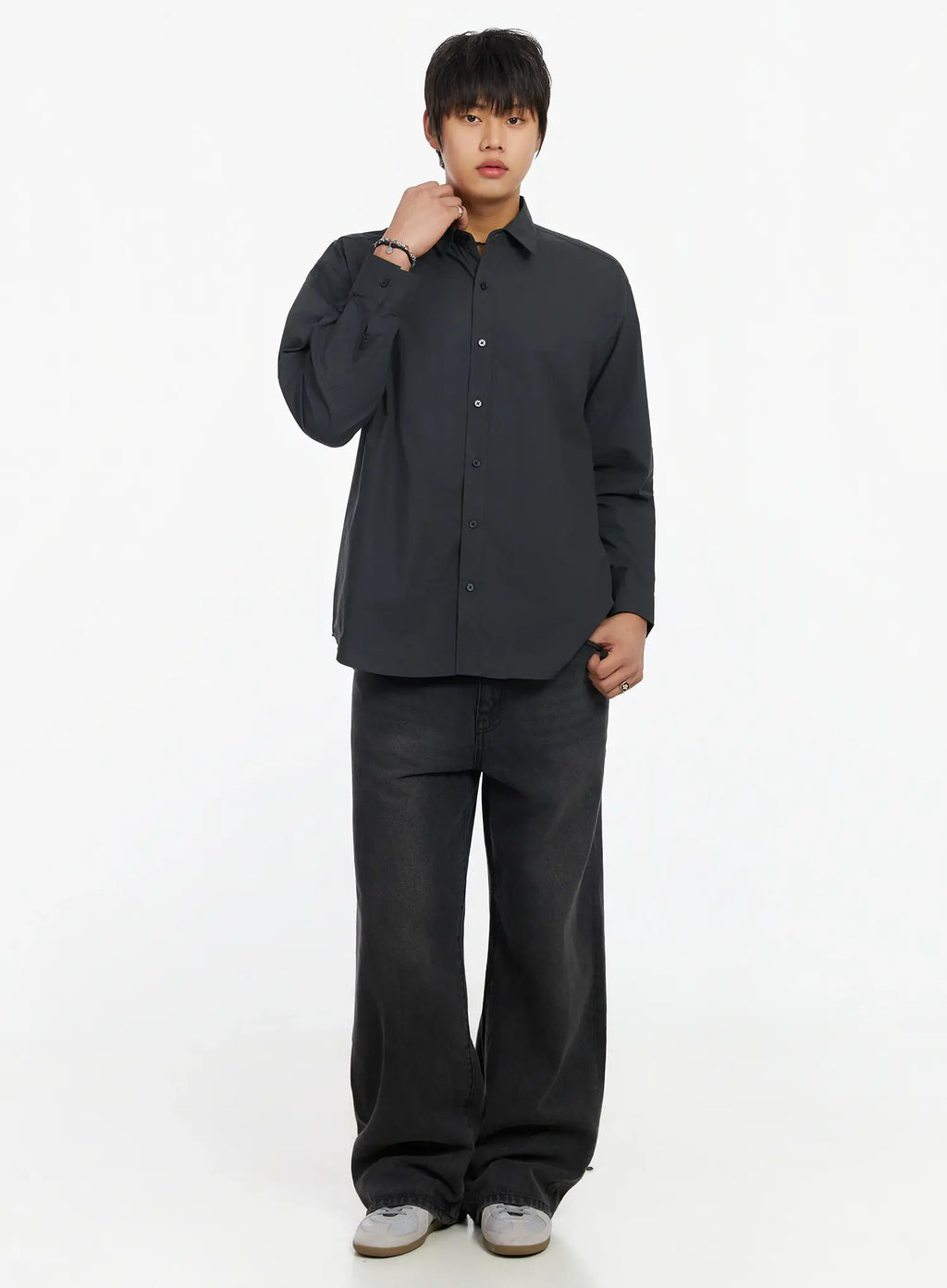 Men's Casual Wide Leg Jeans IF503