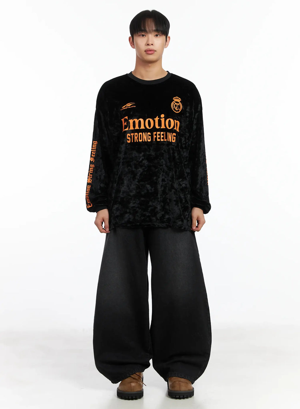 Basic Wide Leg Black Jeans ID515
