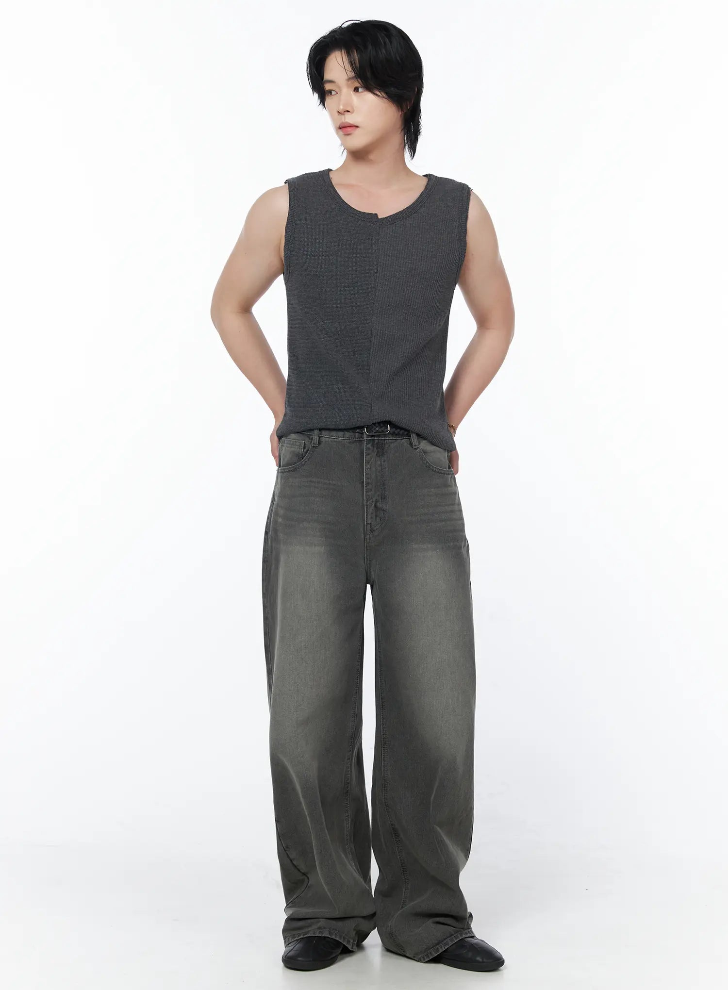 Men's Vintage Wide Leg Jeans IY522