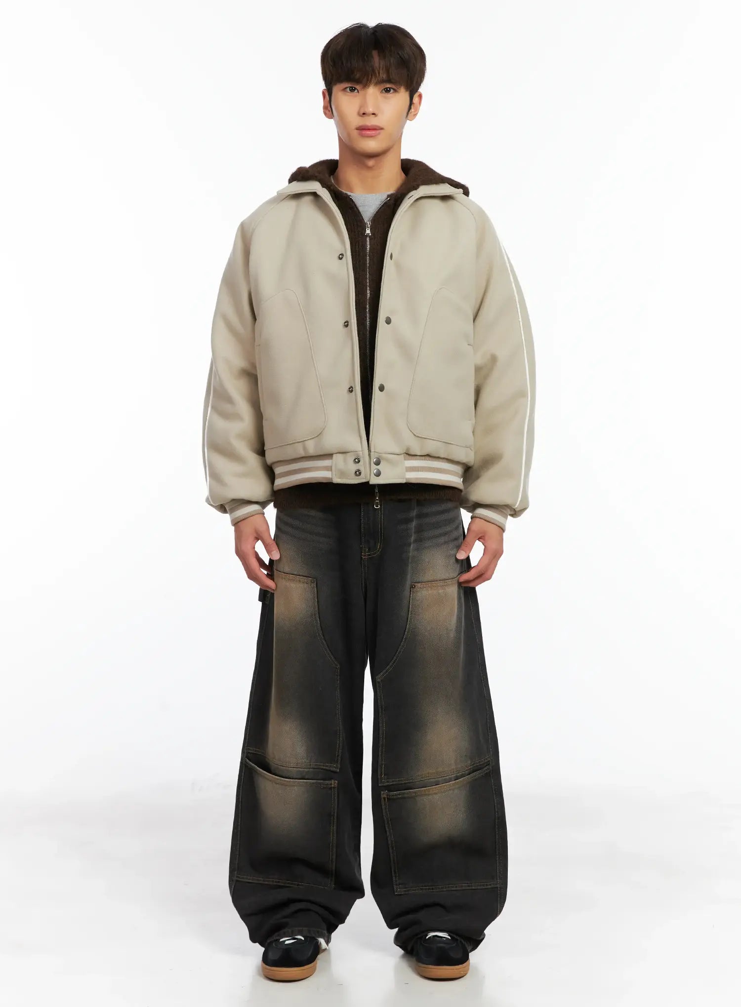 Men's Wide Utility Pocket Jeans ID511