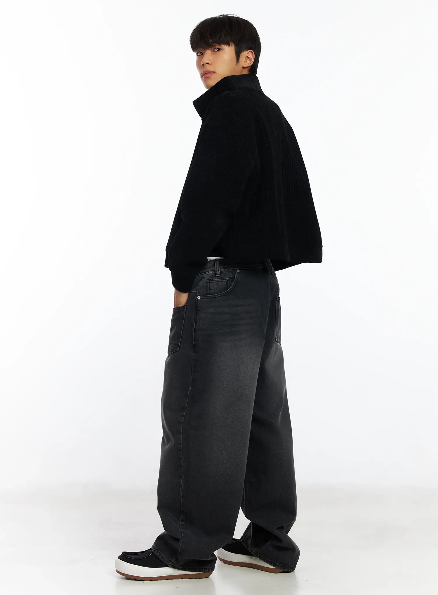 Men's Baggy Wide Leg Jeans IF506