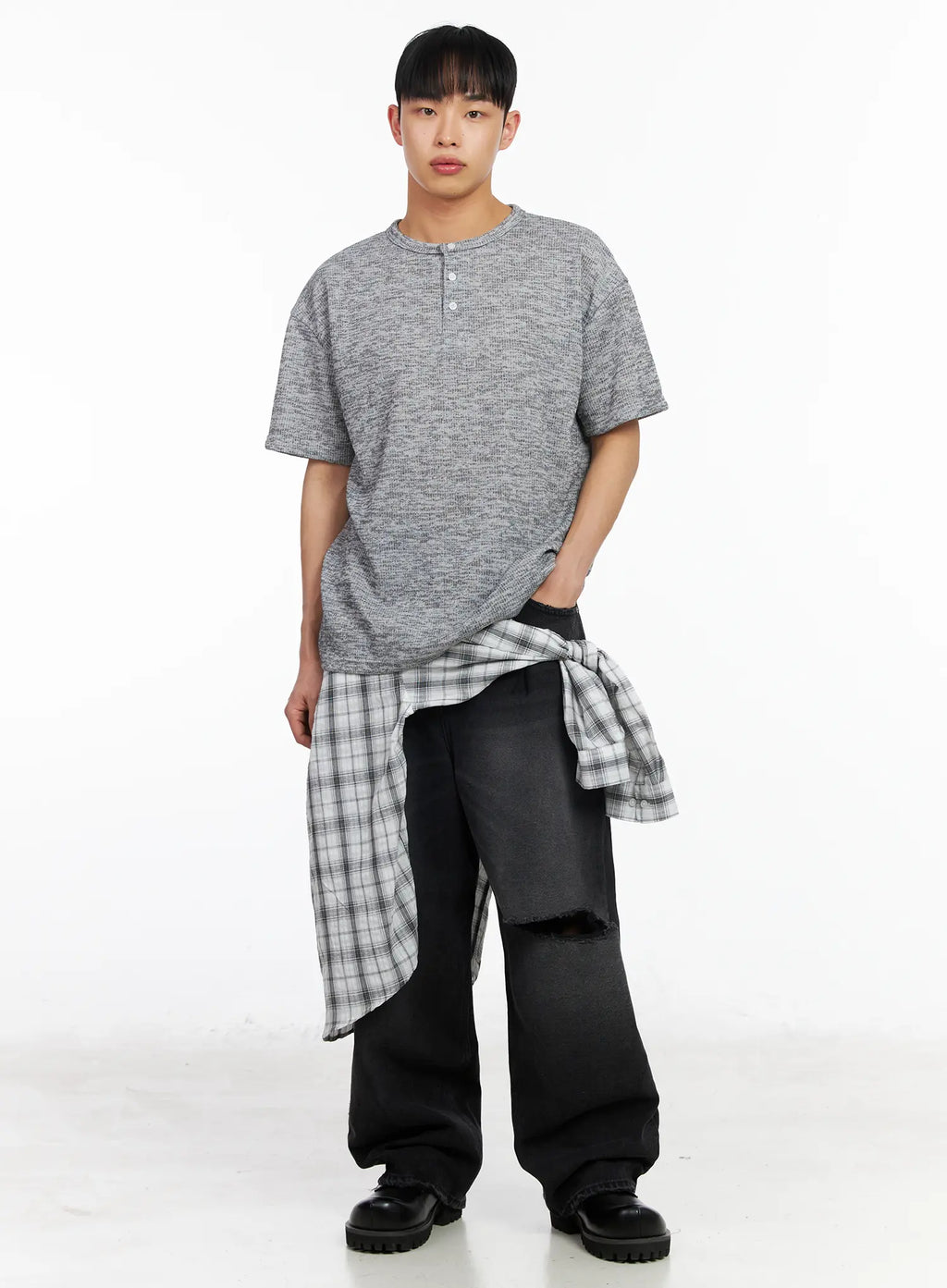 Men's Distressed Baggy Jeans IA501