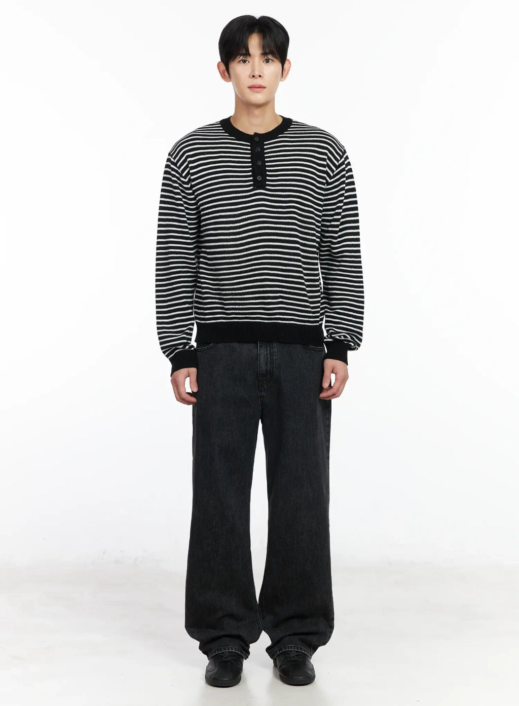 Men's Baggy Fit Wide Leg Jeans IM518
