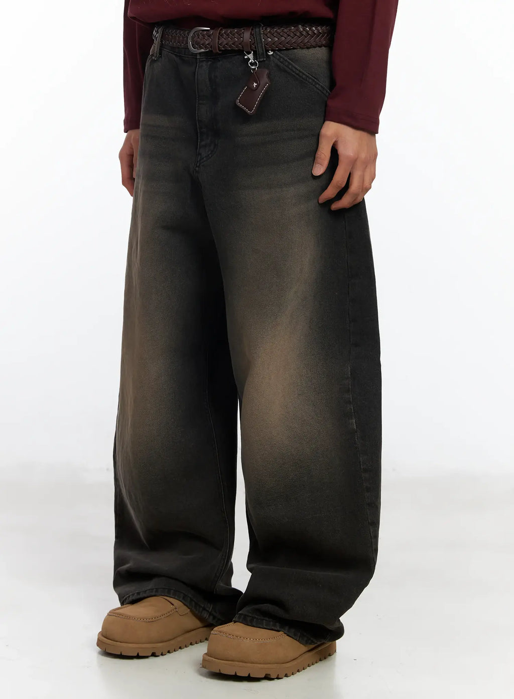 Men's Dark Wash Vintage Jeans IF506