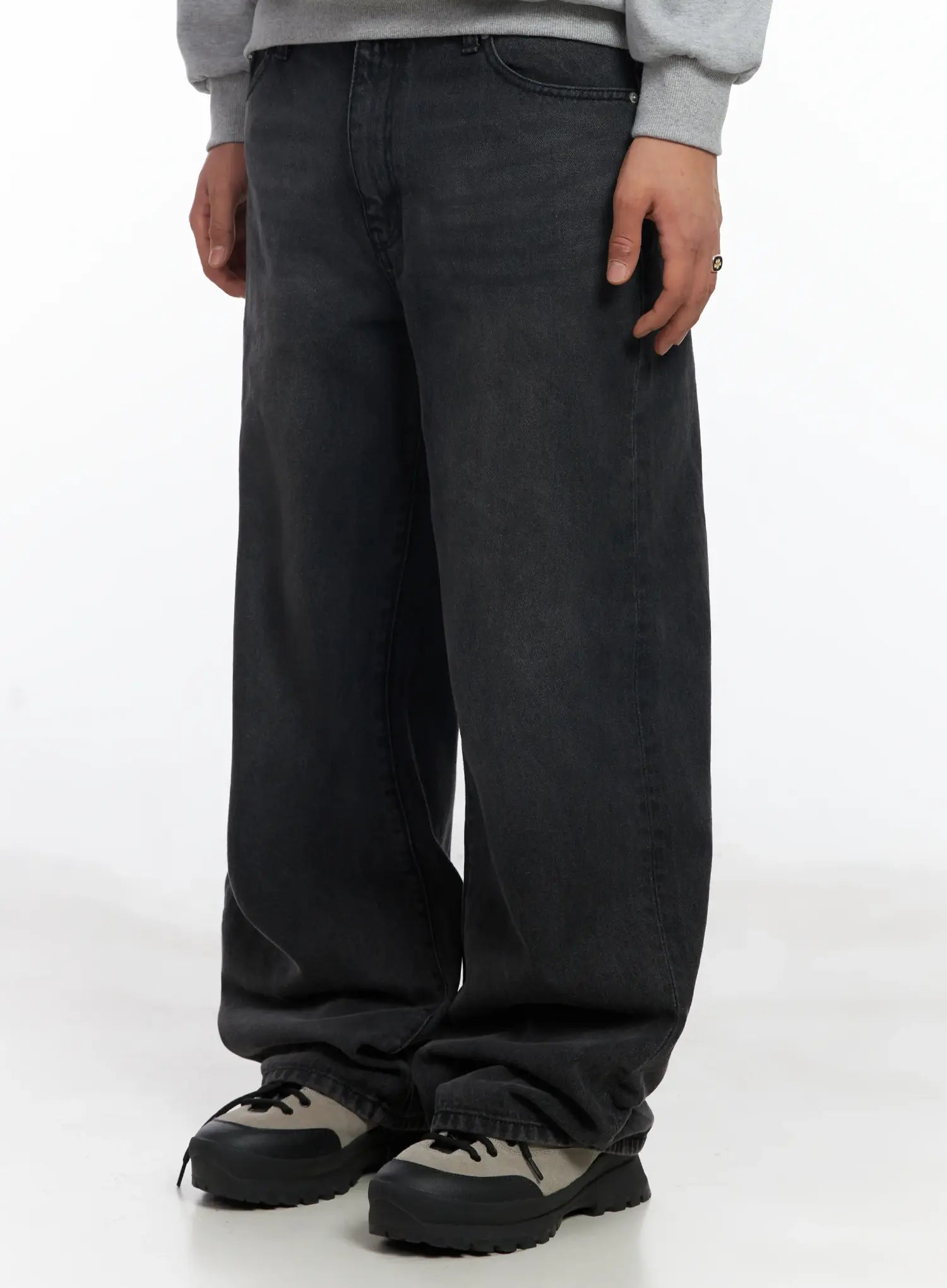 Men's Casual Wide Leg Jeans IF503