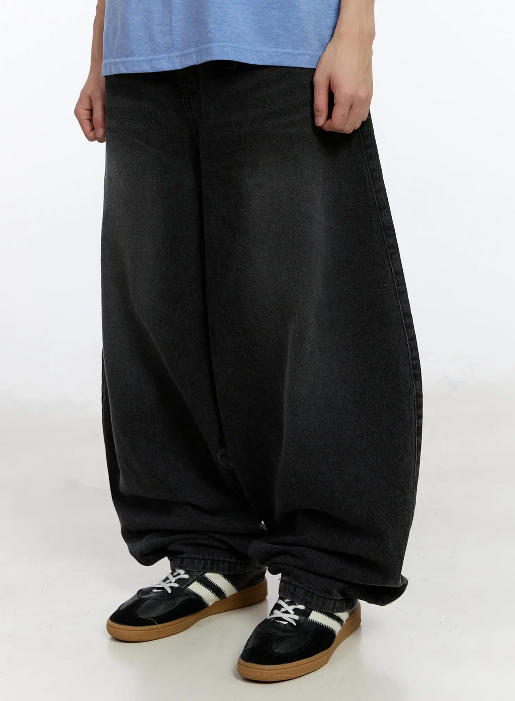 Men's Wide Leg Balloon Jeans IA507