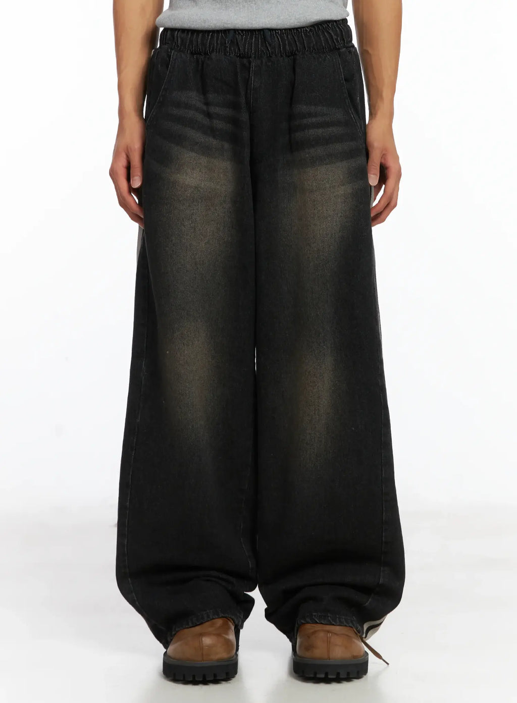 Men's Track Wide Leg Jeans IJ514