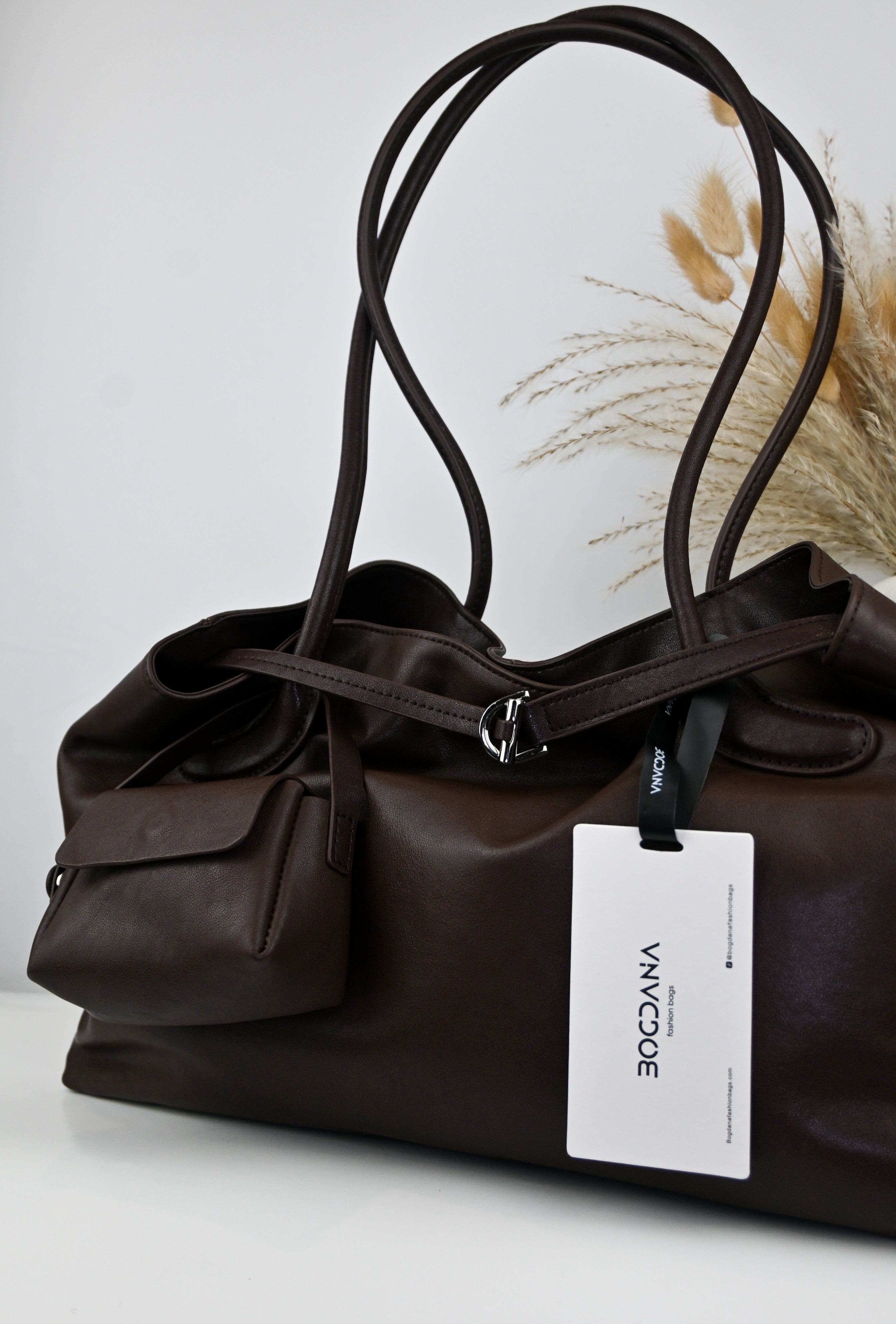 LA FORMA DUO  BOGDANA— shoulder bag made from genuine leather