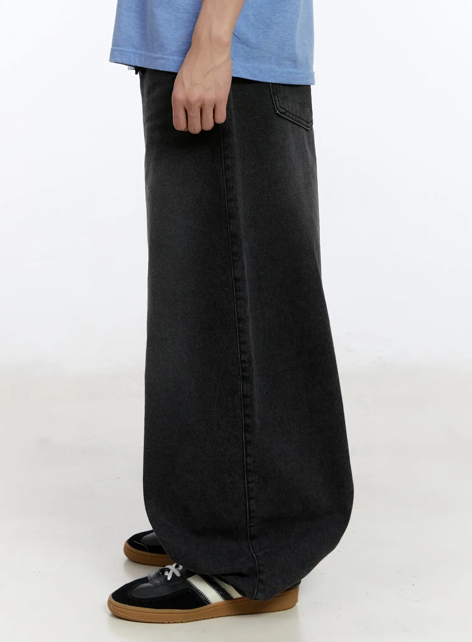 Men's Wide Leg Balloon Jeans IA507