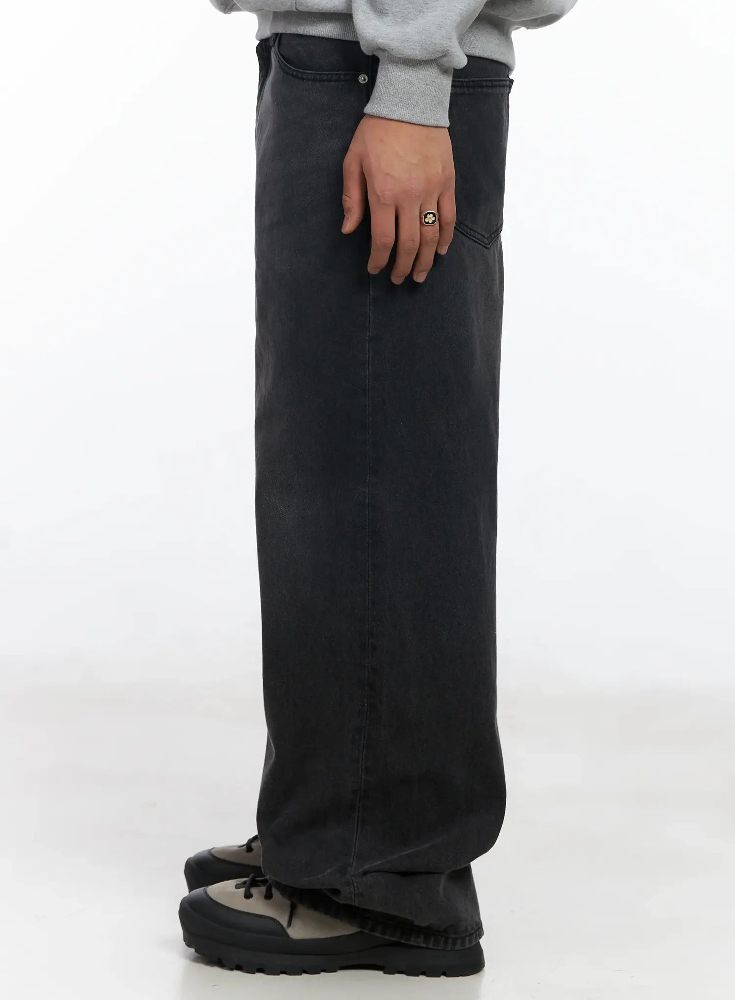 Men's Casual Wide Leg Jeans IF503