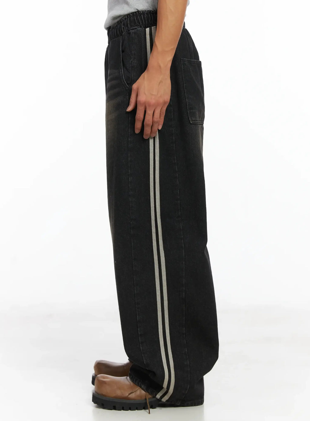 Men's Track Wide Leg Jeans IJ514