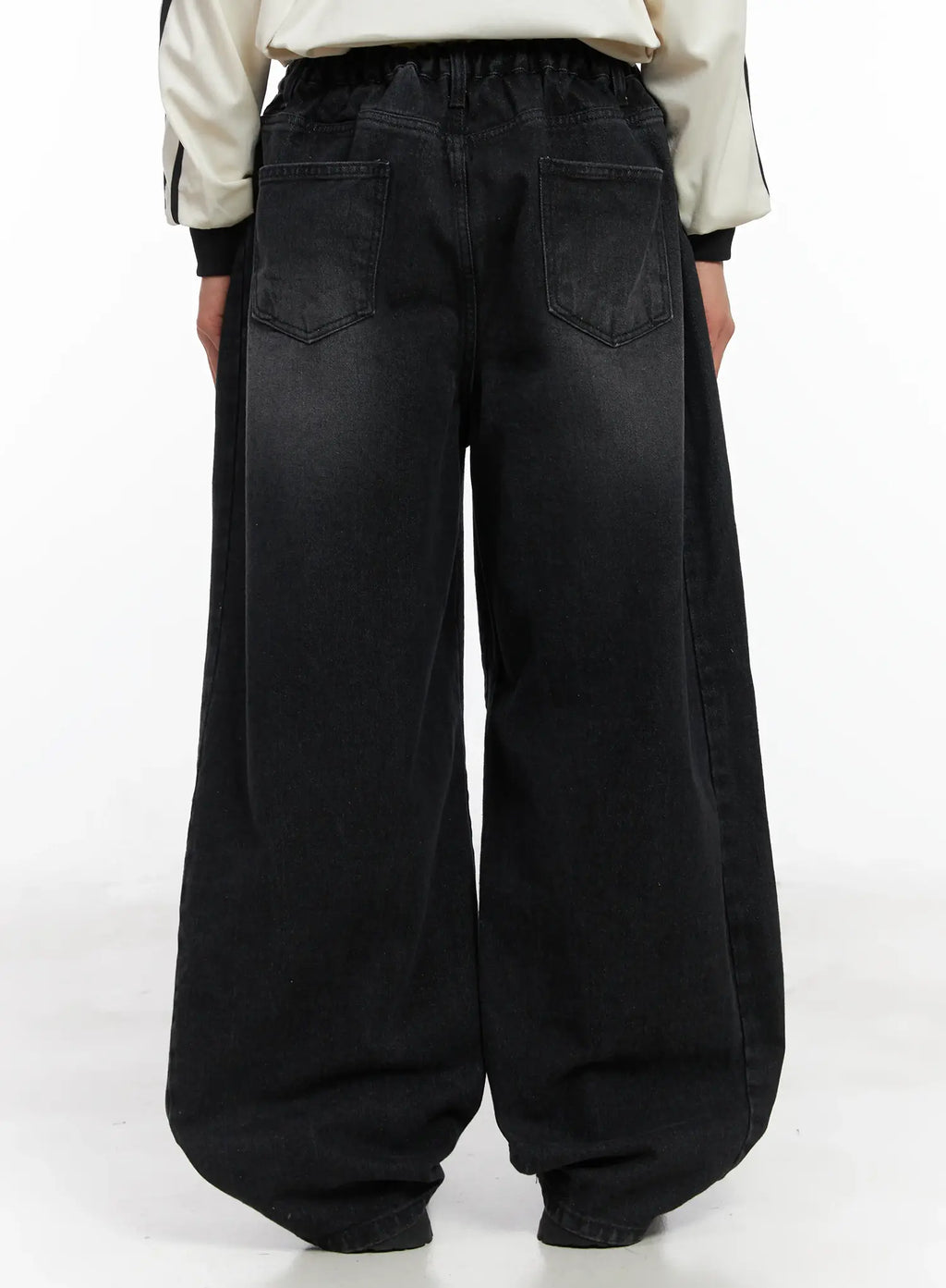 Men's Pintuck Wide Leg Jeans ID511