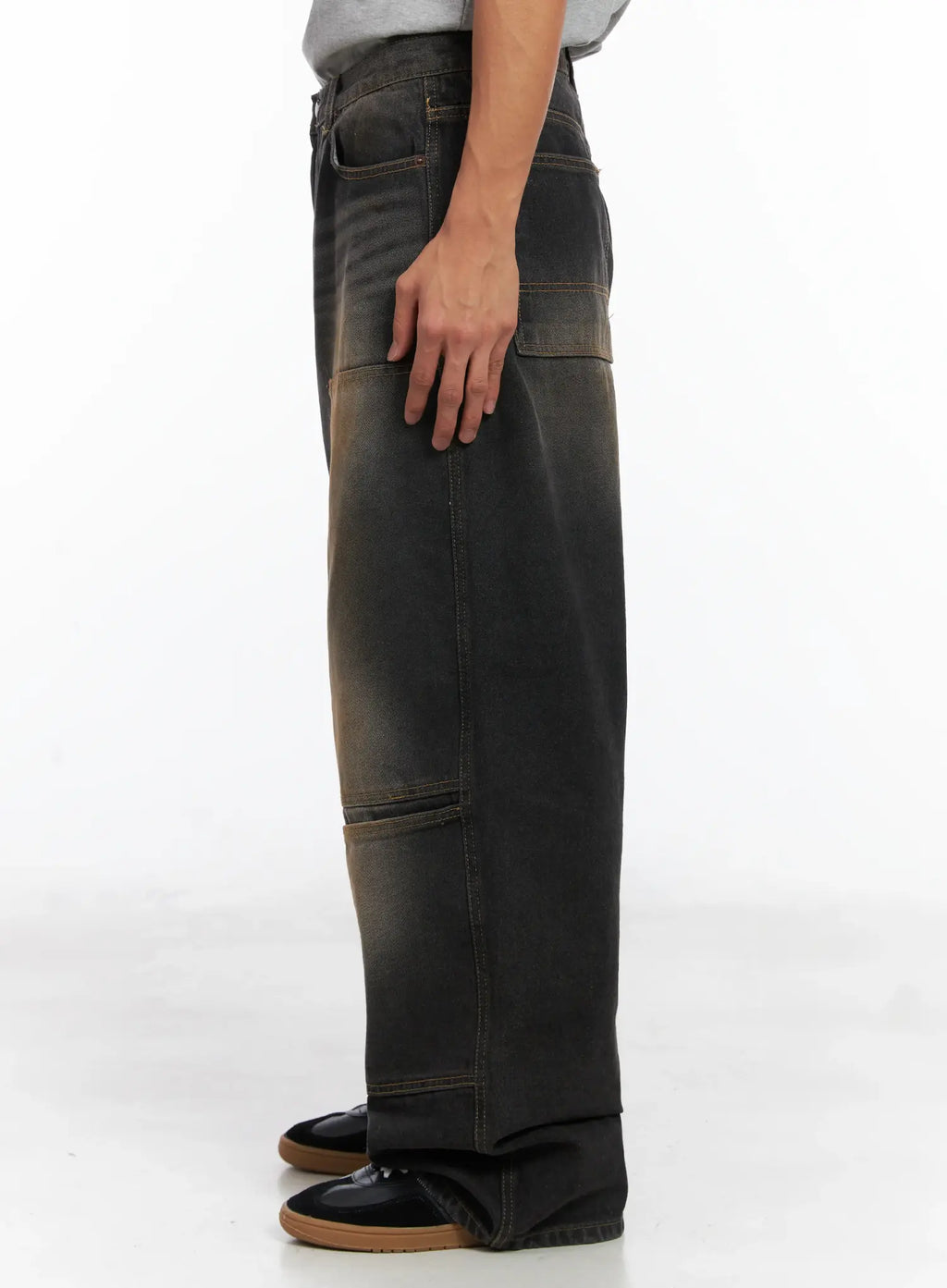 Men's Wide Utility Pocket Jeans ID511