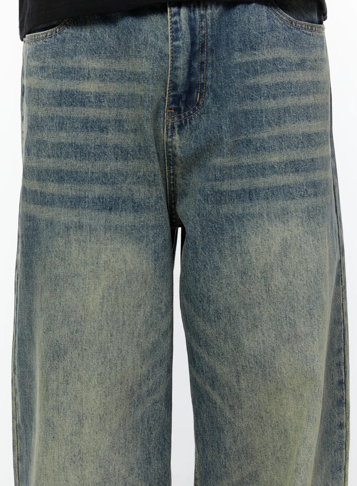Men's Adan Baggy Washed Jeans IU508